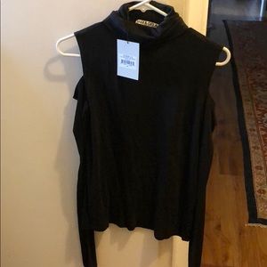 Pam and Gela Cold Shoulder Turtleneck size P
